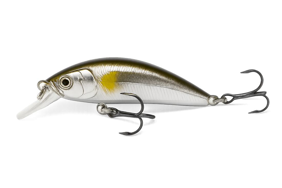 Jiggy Fool's Gold Minnow - 50mm Sinking Minnow Lure with Balanced Profile for Bass and Pike