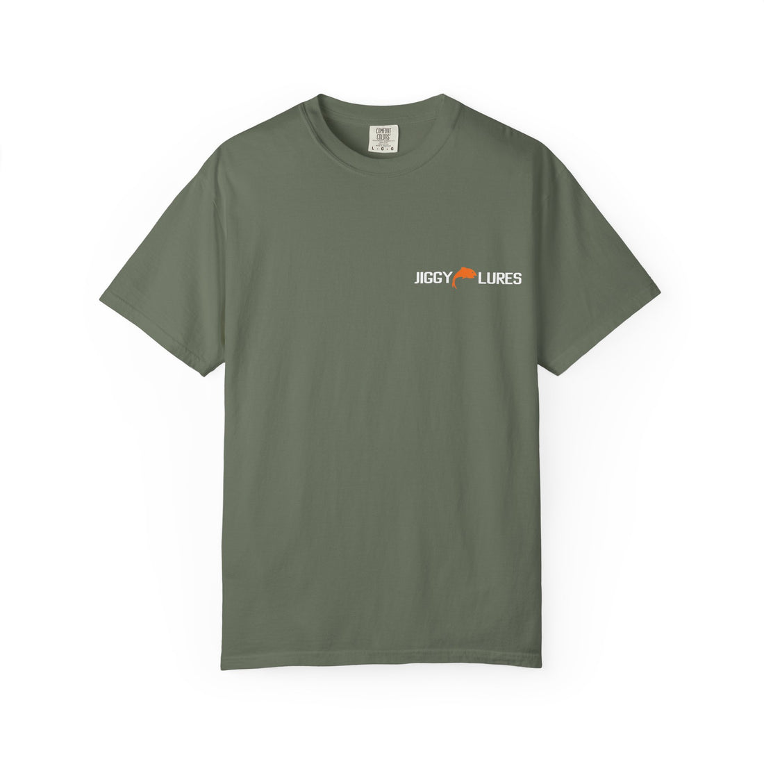 Stay Hooked Jiggy Lures Shirt - Premium Fishing Tee in Black, Navy, Graphite and More