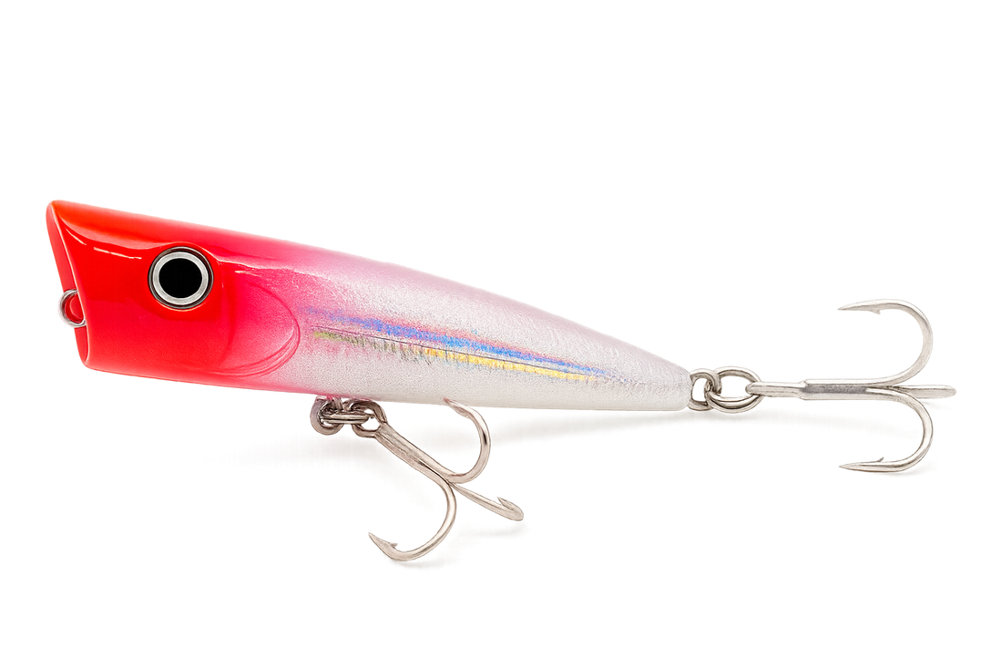Jiggy Rocket Pop - Topwater Popper Lure for Bass and Pike with Concave Mouth and Explosive Action