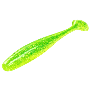 Green fishing lure on a white background