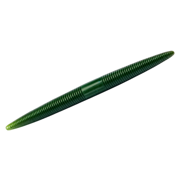 Green fishing lure on a white background