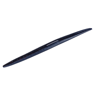 Black fishing lure on a white background