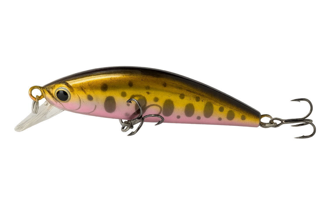 Jiggy Midnight Minnow Spotted - 50mm Sinking Minnow Lure with Spotted Pattern for Precision Strikes