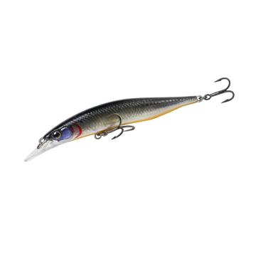 Fishing lure with a hook on a white background