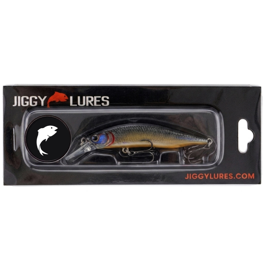 Fishing lure with a hook on a white background
