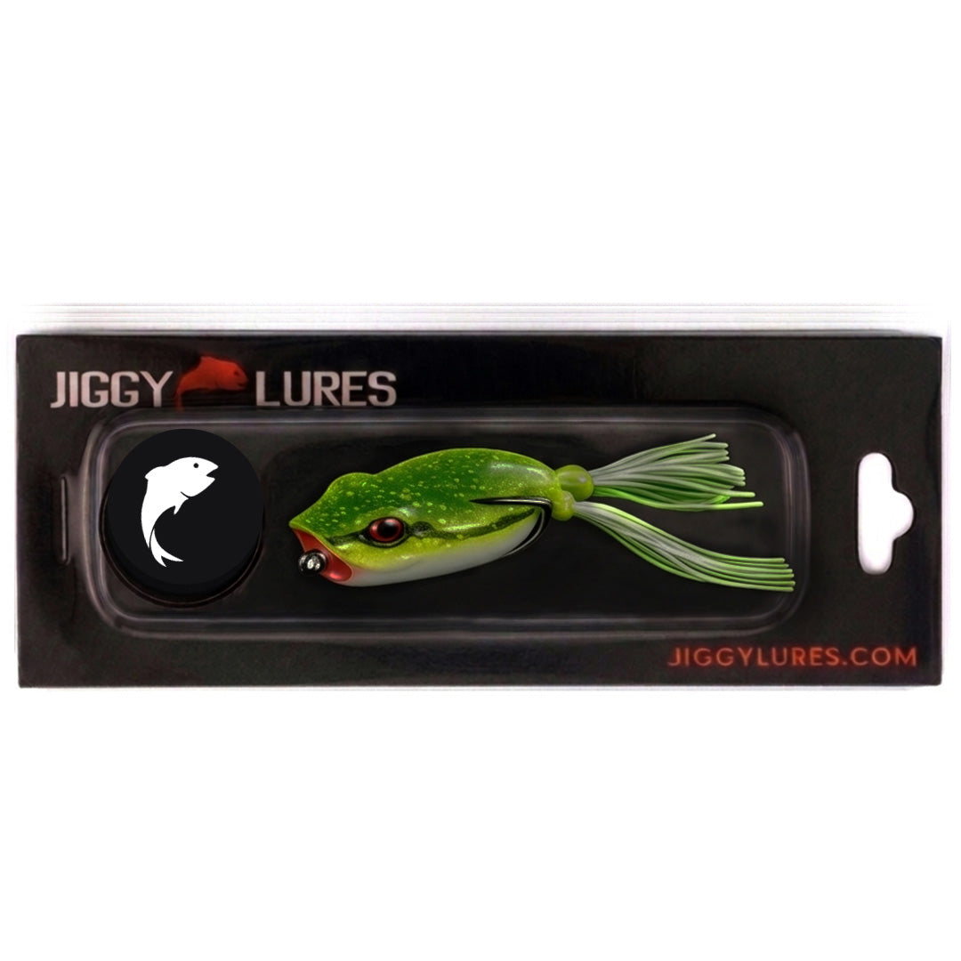 Jiggy Topwater Frog Green Back
